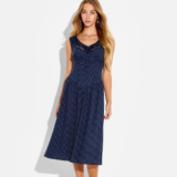 Women Button-Front Lace Midi Dress – Wild Fable