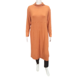 Women with Control Womens Mock Neck Midi Dress Petite Large Size Foliage