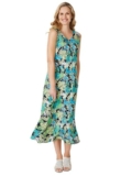 NEW Choose Sz Church Office Multicolored Sleeveless Button Up Flowy Midi Dress