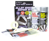 SILVER E-Tech Car Alloy Wheel Refurbishment Full Repair Kit Paint Lacquer Putty