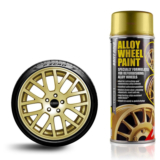 E-Tech Drift Gold Alloy Wheel Spray Paint Car Wheels Refurbishment Can 400ml
