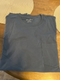 Eddie Bauer Men’s SS Pocket Tee in Steel Blue/Grey, sz. XL, NWT