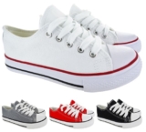 GIRLS BOYS CANVAS TRAINERS MID HIGH TOP PUMPS KIDS LACE UP PLIMSOLLS SHOES SIZES