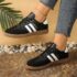 PRADA Spike Sole Medallion Shoes Black Used