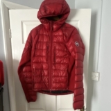 Canada Goose Arctic Program Men’s Red Hooded Down Puffer Jacket Zip M/M 2703M