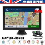 7″ GPS Sat Navs for Car Truck HGV Navigation 8G UK&EU Map Free Lifetime Screen