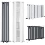 Horizontal Vertical Designer Radiator Flat Panel Oval Column Central Heating