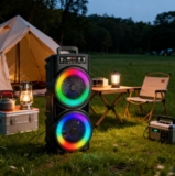 Portable Party Bluetooth Speaker Heavy Bass Subwoofer Loud Sound System with Mic