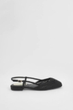 Oasis Natural Black Flats Womens Daywear Flats