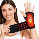 Cordless Hand Wrist Heating Wrap Red Light Therapy for Carpal Tunnel Relief Pain