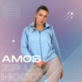 Ladies Womens Zipper Zip Up Plain Slim Fit Hoodie Sweatshirt – Sizes: 6 – 18
