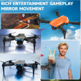 Drone 4K HD Dual Camera WiFi Foldable Quadcopter 3 Speed Adjustable +4 Batteries
