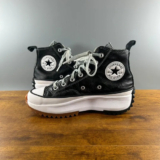 Converse hike run star trainers | black white leather | women’s Uk 5 |