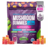 Mushroom Gummies 2500mg 80 with Lion’s Mane Ashwaghanda Brain & Nervous System👍