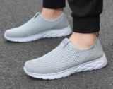 Summer Mens Trainers Slip-On Casual Shoes Breathable Jogging Sport Shoes Size