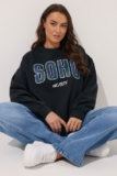 Yours Curve Women’s Plus Size Check ‘Soho’ Sweatshirt
