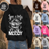 Women’s Mens Highland Cow Hooded Hoodies Tops Ladies Casual Baggy Sweatshirts UK