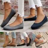 Womens Ballet Dolly Pumps On Ladies Shoes Size Light Ballerina Flat Casual Slip