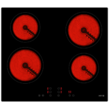 HYE 60cm  Ceramic Hob Built-In 4 Zone Electric Hob With Touch Controls, Black