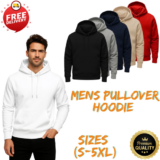 Plain Adults Kids Hoodie Hooded Sweatshirt Mens Womens Boys Girls