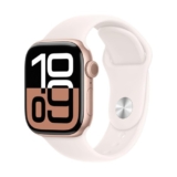 Apple Watch Series 10 GPS 42mm Rose Gold Aluminium Case Light Blush Band (S/M)