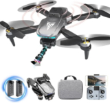 Brushless Motor Drone with Camera-4K FPV Foldable Drone with Carrying Case NOB