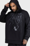 Kihilist Deadvault Sweatshirt Womens Hooded Neck Long Sleeve Goth Alternative