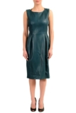 Gucci Women’s 100% Leather Sleeveless  Sheath Dress Sz S M L