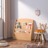 Kids Childrens Book Shelf Wooden Storage Rack Organizer Bookcase Bookshelf Stand