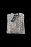 Ralph Lauren Men’s Cable Knit Cotton Jumper Sweater Size L