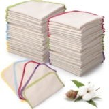 45 Pcs Flannel Cloth Baby Wipes Reusable Baby Diapers Wipes Washable Natural …