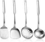 Stainless Steel Cooking Utensils Set, 4 Pieces Kitchen Utensils Set, Heat Resist
