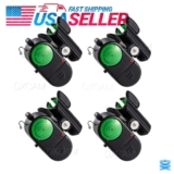 4-Pack Fishing Alarm Bite Electronic Indicator Sound Fish LED Light Bell Clip
