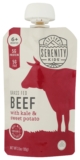 Serenity Kids Baby Food Pouch Grass Fed Beef Kale Sweet Potato 3.5 Oz