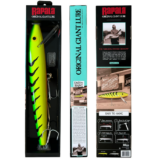 Rapala’s 24.5” Giant Fishing Lure, Décor, Firetiger, Green Yellow, 2.5 lbs
