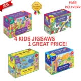 Kids Jigsaw Puzzles Bundle Set Of 4 For Ages 3 4 5. Ideal Birthday Present. UK