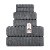 Turkish Cotton Brampton 6Pc Bath Towel Set Washcloth Soft Absorbent 620 GSM Dry