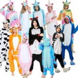 Unisex Adult Kids Animal Onsie8 Kigurumi Pyjamas Fancy dress Onesie18 Sleepwear*