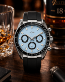 Nova Christian Sky Covenant Custom Watch Blue Dial Chronograph Style 42mm