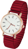 Women’S Elastic Strap Watches, Womens Watches Large Face Clear Arabic Numerals A