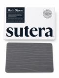 SUTERA – Stone Bath Mat – Diatomaceous Earth Bath Mat – Grey (23.5in X 15in)
