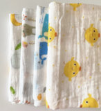 Muslin Newborn Baby Swaddle Blanket Soft Cotton Wrap Receiving Breathable 4 Pack