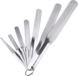 7 Packs Caulking Spatula Tool Set, Stainless Steel Multi-Size Caulk Finishing Sp