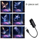 LED Ocean Projector Night Light USB Whale Jellyfish Bedroom Mood Lamp Kids
