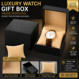 Luxury Watch Gift Box With Pillow Men Wristwatch Bracelet Display Case Organizer