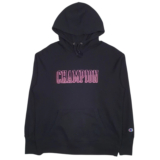 CHAMPION Hoodie Spellout Jumper Sweatshirt Womens M