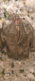 Norma Canada, Vintage 80s Mixed Media Coat  Leather and  Findge Sweater Jacket