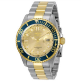 Invicta Pro Diver 8928 Men’s Quartz Two-Tone Steel Gold Dial Blue Bezel Date