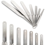 7-Piece Caulking Spatula Set, Stainless Steel Streamlined Caulk Knife Set, Mu…