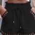 Women’s Knee Length Bermuda Shorts Wide Leg Cargo Hiking Work Summer Pockets